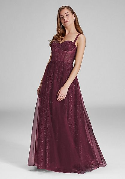 Hey Kyla Abendkleid - Tüllrobe mit Schimmereffekt A-Linie günstig online kaufen