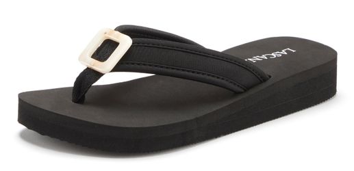 LASCANA Sandale, Pantolette Badezehentrenner Zehentrenner, Badeschuh günstig online kaufen