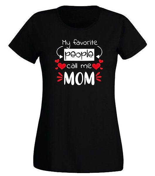 G-graphics T-Shirt Damen T-Shirt - My favorite people call me Mom Slim-fit, günstig online kaufen