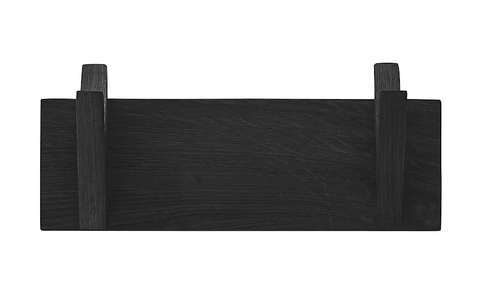 Garderobenleiste  Mörlen ¦ schwarz ¦ Massivholz ¦ Maße (cm): B: 30 H: 13 T: günstig online kaufen