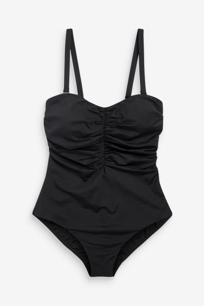 Next Badeanzug Trägerloser Bauchweg-Badeanzug DD+ mit günstig online kaufen