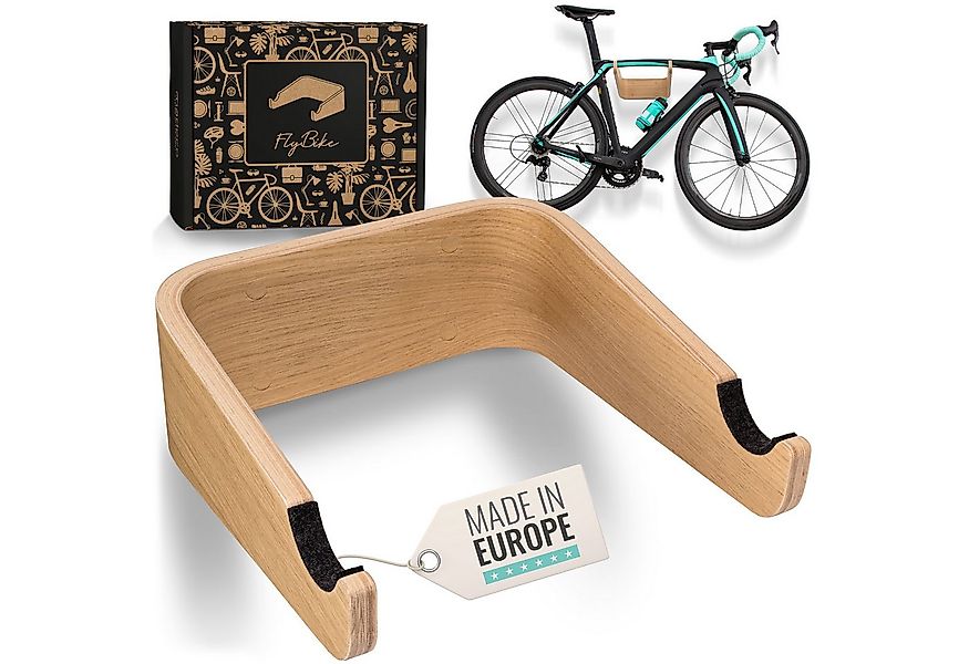 madeco Fahrradwandhalterung FlyBike Fahrrad Wandhalterung Holz - Design Fah günstig online kaufen