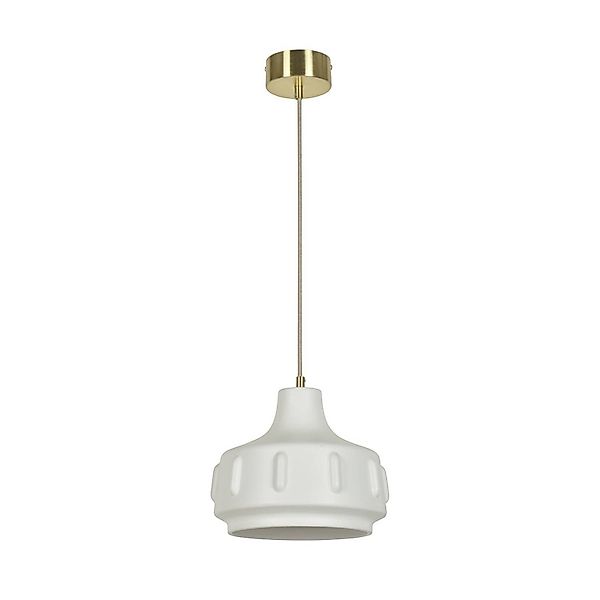 MARKET SET Pendellampe Jimmy, Ø 25 cm, weiß, Keramik günstig online kaufen