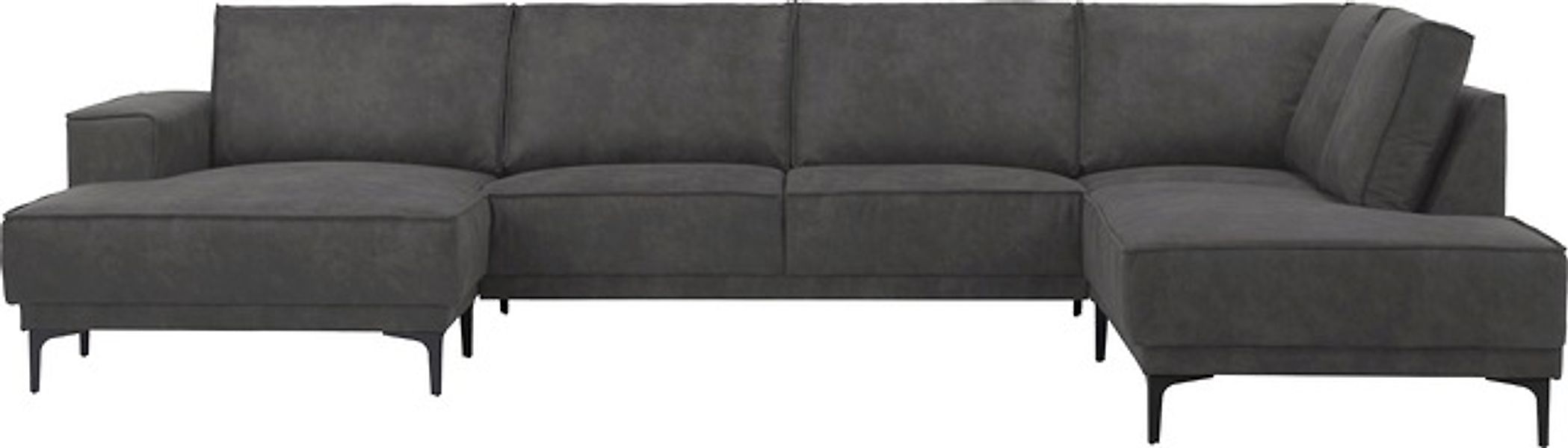 OTTO home Wohnlandschaft »XXL Sofa Oland, Struktur, Flachgewebe, Luxus-Micr günstig online kaufen