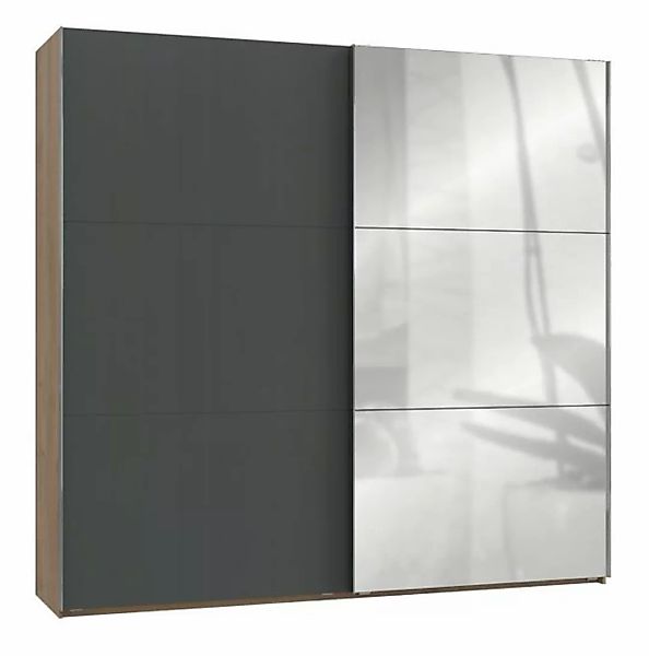 Schwebetürenschrank 2trg mit 1 Spiegel LEVEL36 A von WIMEX Grau günstig online kaufen