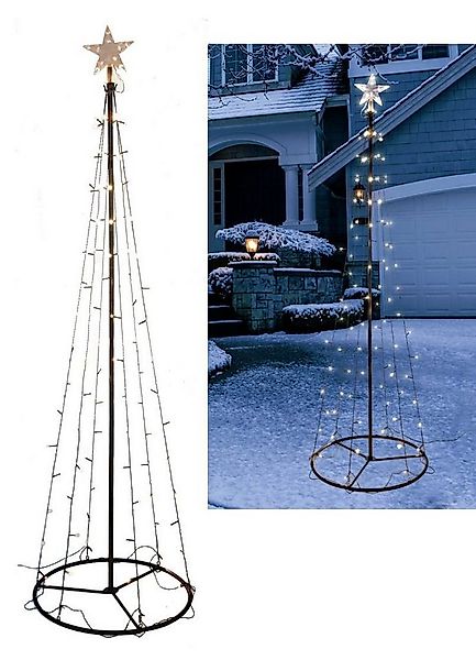 Spetebo LED Baum LED Weihnachtsbaum - 180 cm - Deko Leuchte, An / Aus, LED günstig online kaufen