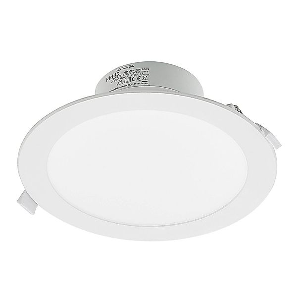 PRIOS LED Rida 9917009 Modern in Weiß aus Aluminium 1-flammig Badezimmerleu günstig online kaufen