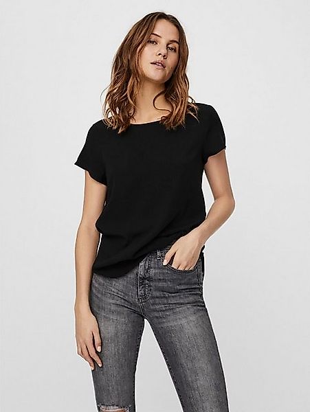 Vero Moda T-Shirt Langes Basic T-Shirt Kurzarm Top Einfarbiges Oberteil VMB günstig online kaufen