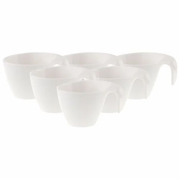 Villeroy & Boch Tasse »Frühstückstassen Flow 250 ml 6er Set weiß« günstig online kaufen