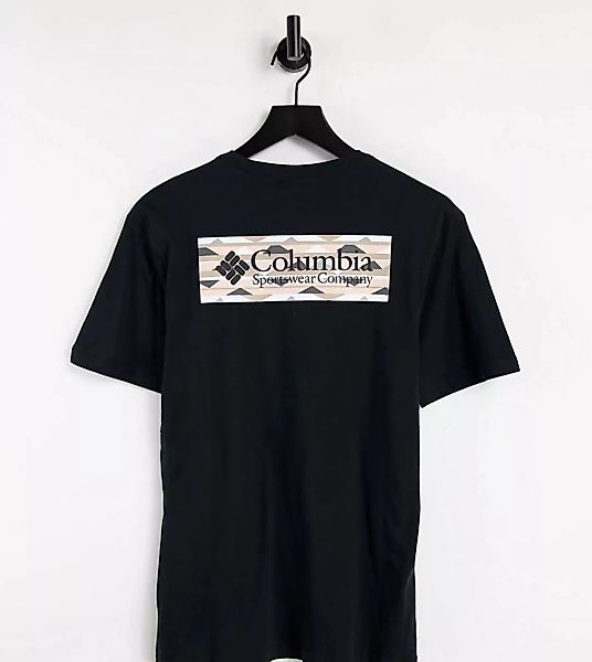 Columbia – North Cascades – T-Shirt in Schwarz mit geometrischem Logo – exk günstig online kaufen