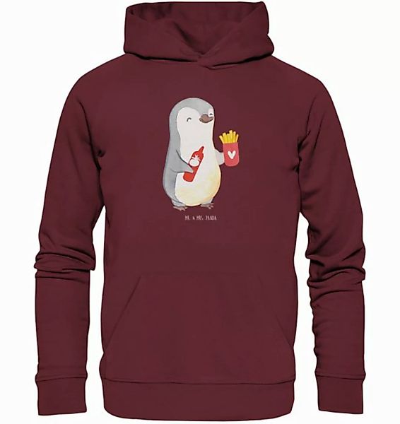 Mr. & Mrs. Panda Hoodie Größe XXL Pinguin Pommes - Burgundy - Geschenk, Lie günstig online kaufen