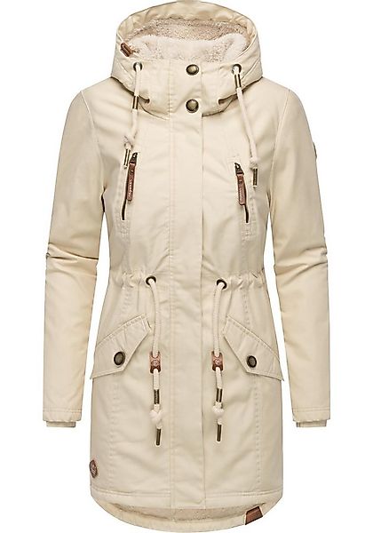 Ragwear Wintermantel Elsie stylischer Winterparka mit Kapuze und Teddyfleec günstig online kaufen