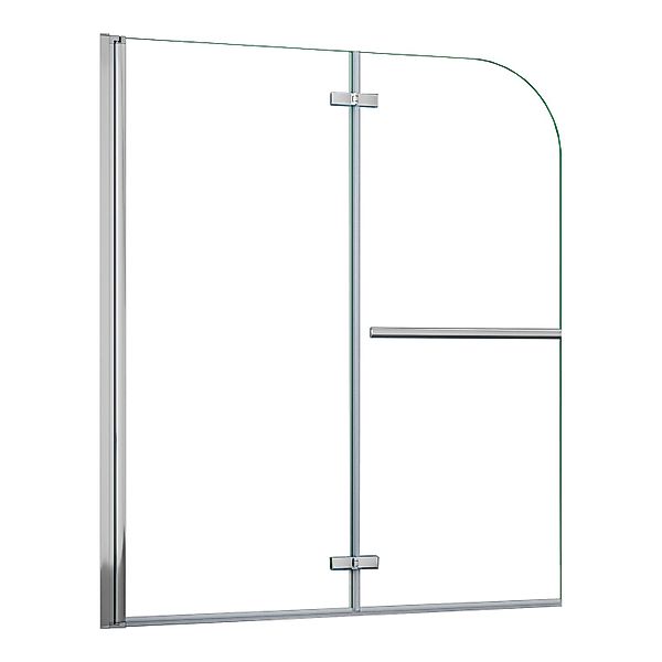 AICA Badewannenfaltwand 100x140cm Badewannenaufsatz 6mm ESG Nanoglas Duscha günstig online kaufen