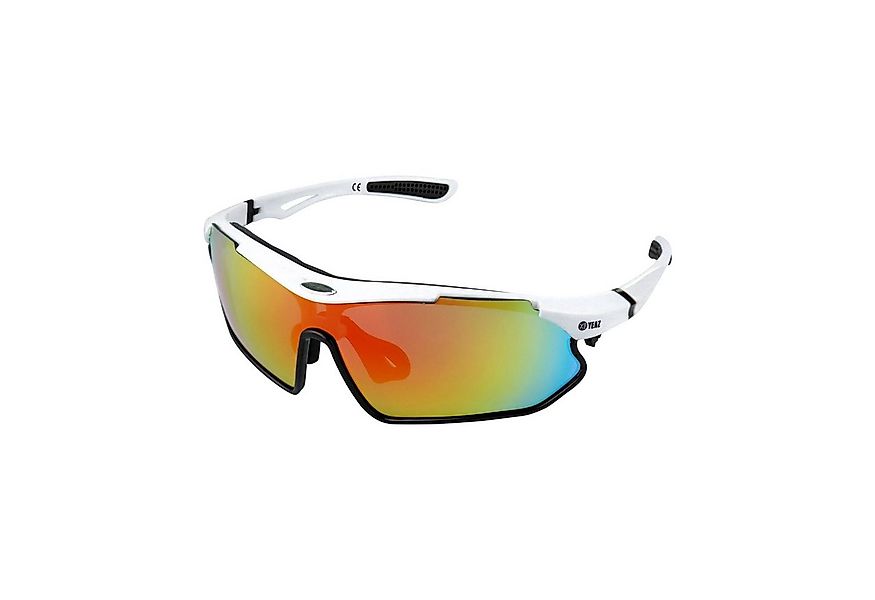 YEAZ Sportbrille SUNRAY Sport-Sonnenbrille weiß/schwarz/rot, Sport-Sonnenbr günstig online kaufen