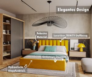 FDM Polsterbett Bettgestell Bettrahmen 120x200, 140x200, günstig online kaufen