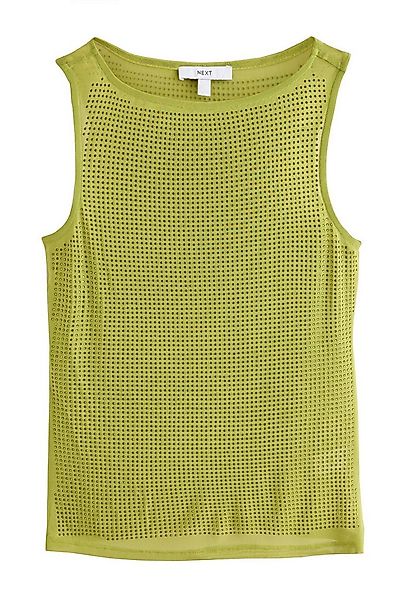 Next Blusentop Glitzerndes Mesh-Oberteil mit Hitzeversiegelung (1-tlg) günstig online kaufen