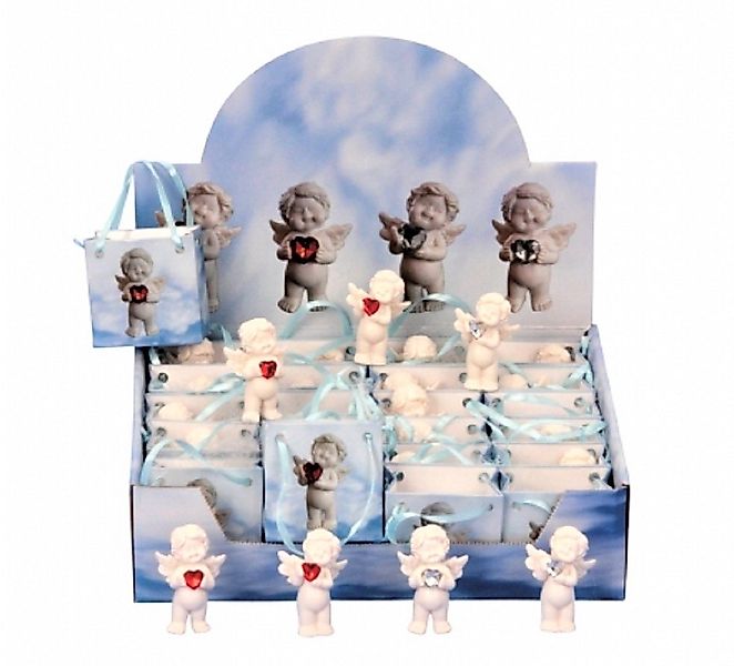 Geschenkestadl Engelfigur 24 Schutzengel mit Herz im Display – ideale Gastg günstig online kaufen
