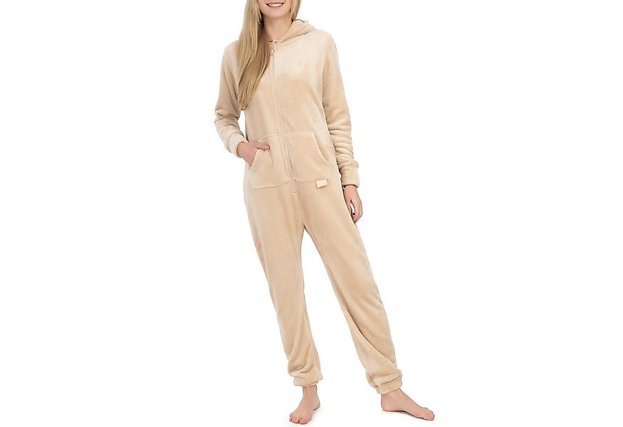 Basisstoff Jumpsuit Kitten Damen Jumpsuit Teddy Fleece Einteiler Overall günstig online kaufen