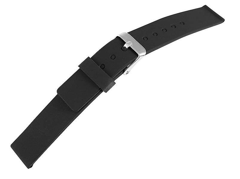 STEINMEISTER Uhrenarmband 8400086 Silikon, schwarz, Dornschließe, 16 - 22 m günstig online kaufen
