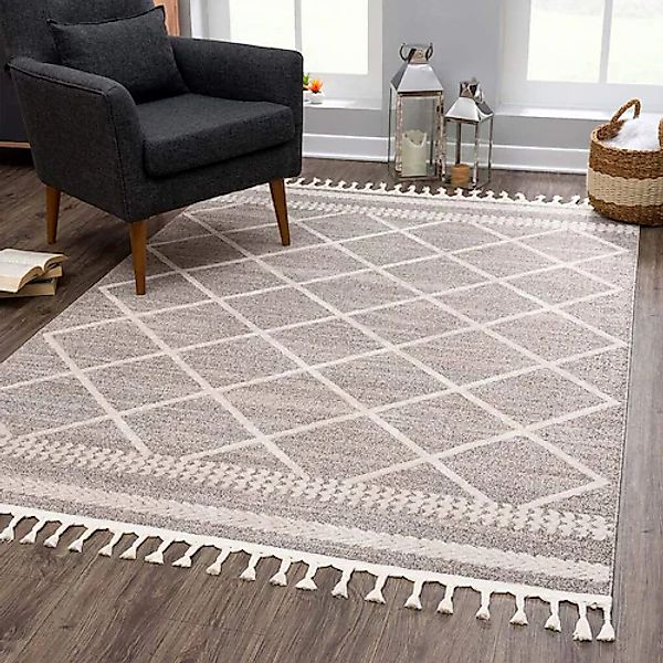 Carpet City Teppich »Art 2645«, rechteckig, 7 mm Höhe, Läufer, Kurzflor, mi günstig online kaufen