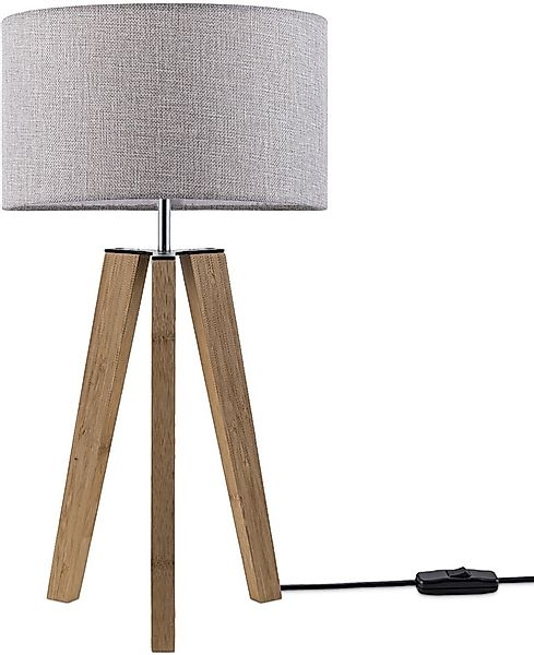 Paco Home Tischleuchte »Canvas uni Color«, 1 flammig, Leuchtmittel E27   oh günstig online kaufen