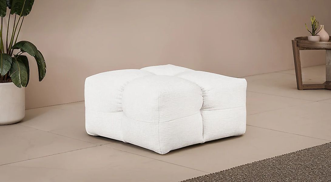 LeGer Home by Lena Gercke Polsterhocker "TALISHA Sitzhocker, moderne Steppu günstig online kaufen