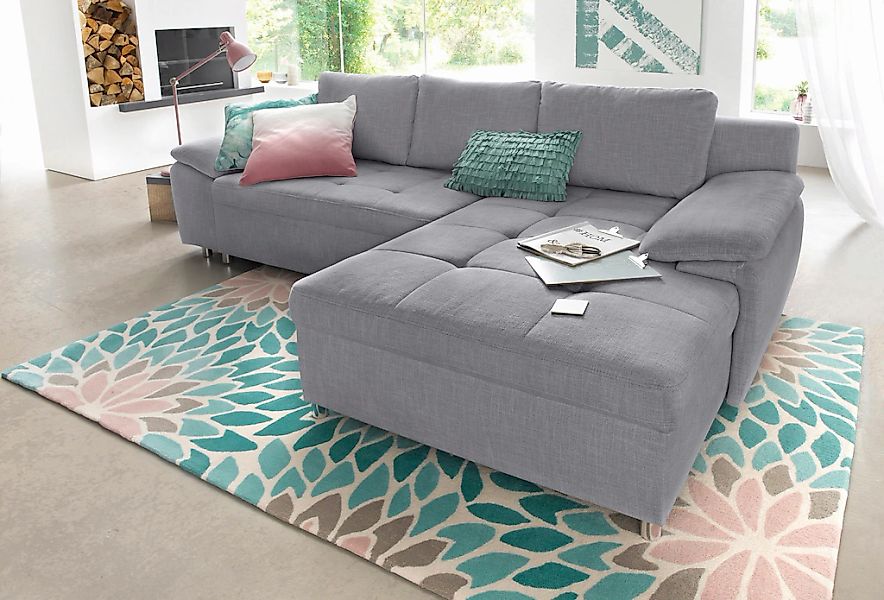 Home affaire Ecksofa "Labene L-Form" wahlweise mit Bettfunktion und Bettkas günstig online kaufen