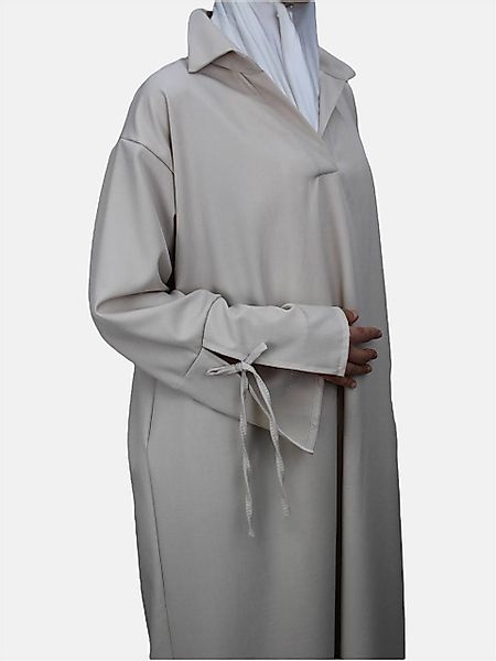 Aymasal Maxikleid Abaya Elmedina Schleifenarm Leinenoptik günstig online kaufen