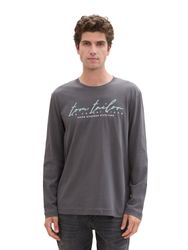TOM TAILOR Langarmshirt mit Logo-Print günstig online kaufen