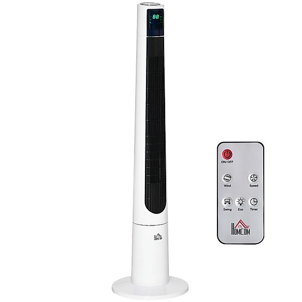 HOMCOM Turmventilator mit Fernbedienung 50W 12 Std Timer 40° Oszillation 3 günstig online kaufen