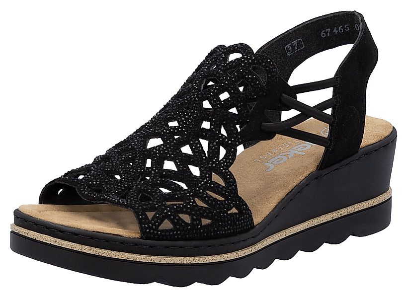 Rieker Keilsandalette Sommerschuh, Plateausandale, Schlupfschuh mit günstig online kaufen