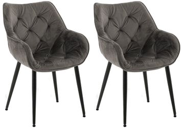 CLP Esszimmerstuhl Tanna Samt (2er Set), günstig online kaufen