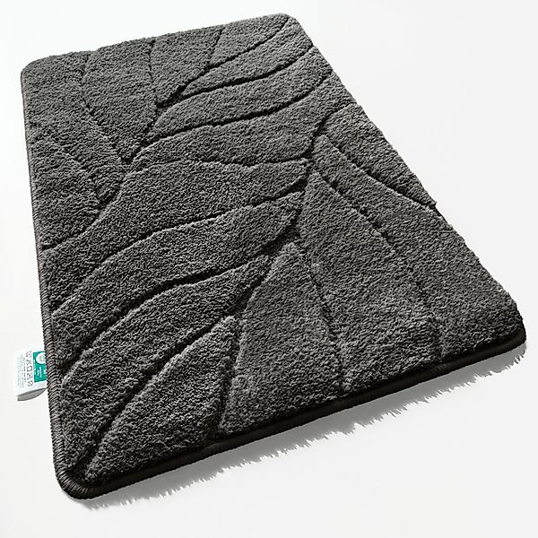 Floordirekt Badematte Maris, Badvorleger mit Blattstruktur, günstig online kaufen
