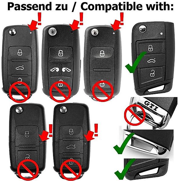 mt-key Schlüsseltasche Autoschlüssel Softcase Silikon Schutzhülle Schwarz, günstig online kaufen