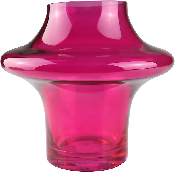 AM Design Dekovase "Klassische, runde Vase aus pinkfarbenem Glas" stilvolle günstig online kaufen