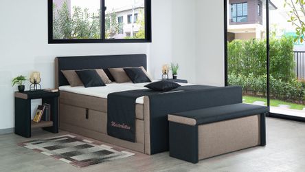 Meisterbetten Boxspringbett Amos (mit Motor, Fußteil, günstig online kaufen