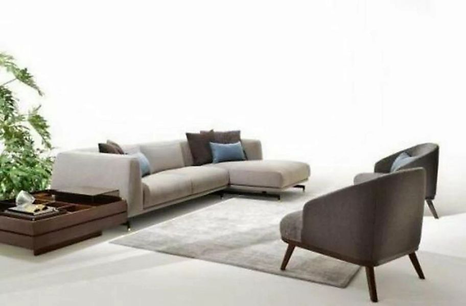 JVmoebel Ecksofa, Italienische Design Möbel Textil Ecksofa Couch Polster Ec günstig online kaufen