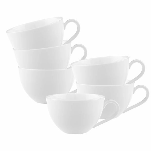 Villeroy & Boch Tasse "Kaffeetassen Anmut 280 ml 6er Set weiß" günstig online kaufen