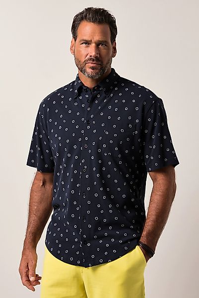 JP1880 Kurzarmhemd JP1880 Piqué-Hemd Halbarm Buttondown-Kragen günstig online kaufen