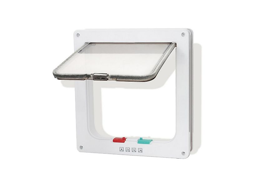 Clanmacy Katzenklappe Katzenklappe 4 Wege Haustiertür Katzentür für Katzen günstig online kaufen