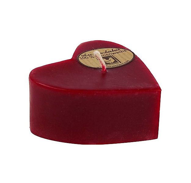 Kerzenfarm Hahn Formkerze Bienenwachs - Kerze Herz rot günstig online kaufen