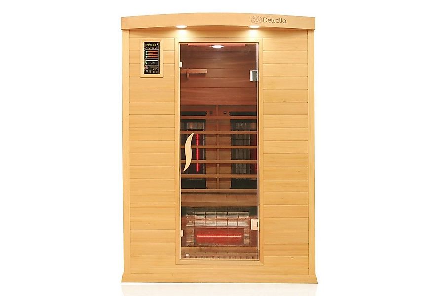 Dewello Infrarotkabine PIERSON PRO H/Z, 2 Personen, 3 DUO-Strahler 2 Vollsp günstig online kaufen