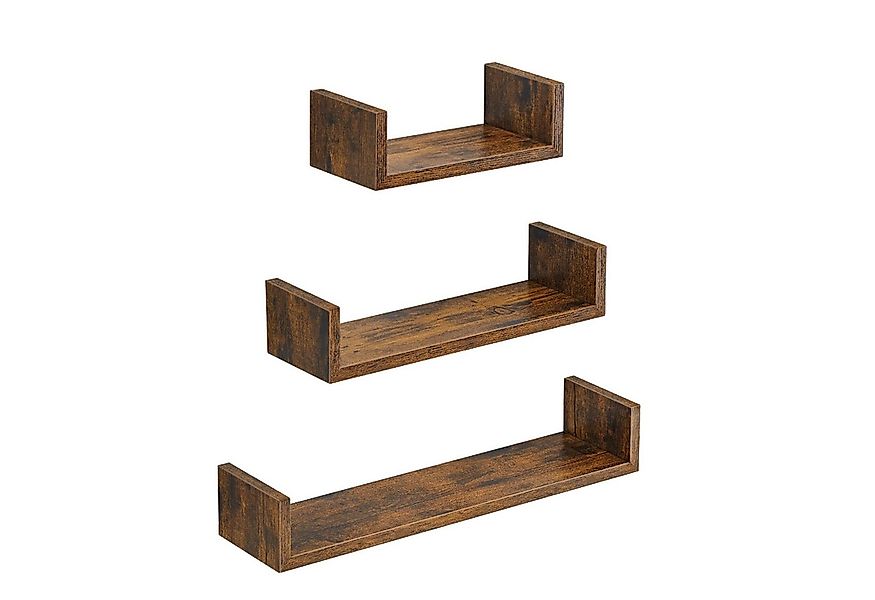 VASAGLE Wandregal, 3-tlg., Schweberegal, 30/45/60 cm, bis 15 kg belastbar günstig online kaufen