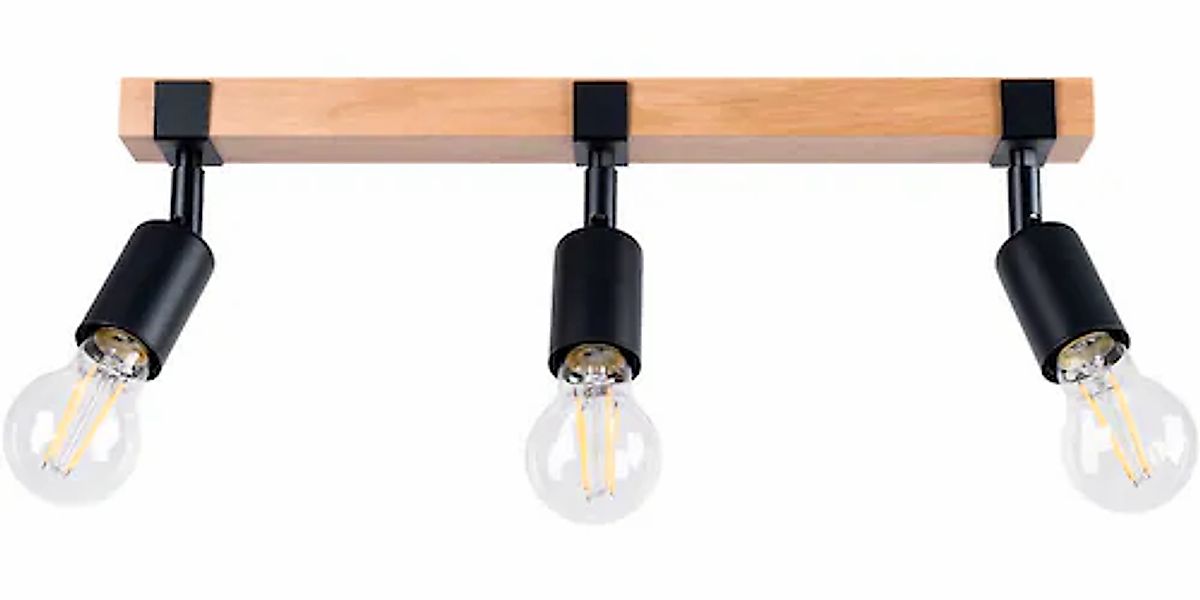 SOLLUX lighting Deckenleuchte »ZUCA«, 3 flammig, Leuchtmittel E27   ohne Le günstig online kaufen