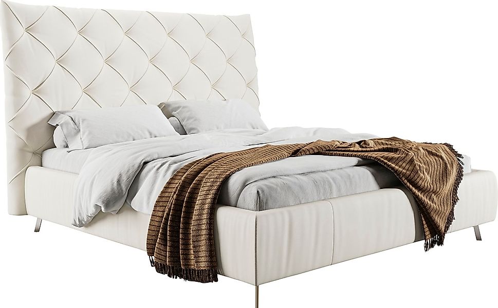 PLACES OF STYLE Polsterbett "Elloree, in 4 Breiten, hinten mit Originalstof günstig online kaufen