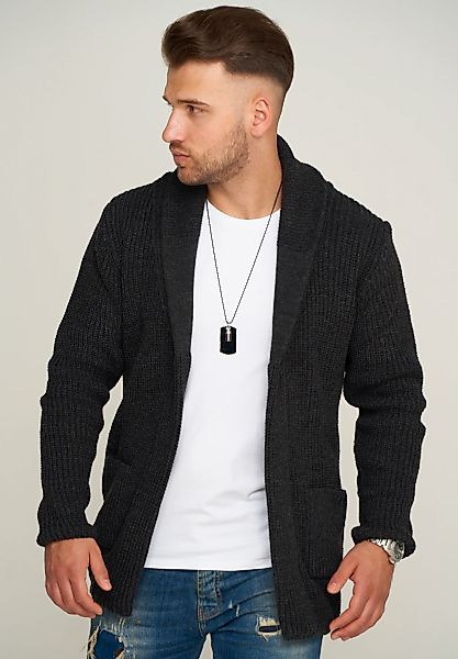 behype Strickjacke "MKCARDY45", mit Schalkragen günstig online kaufen