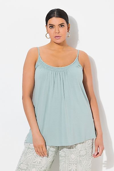 Ulla Popken Longtop Top gesmokter Ausschnitt günstig online kaufen