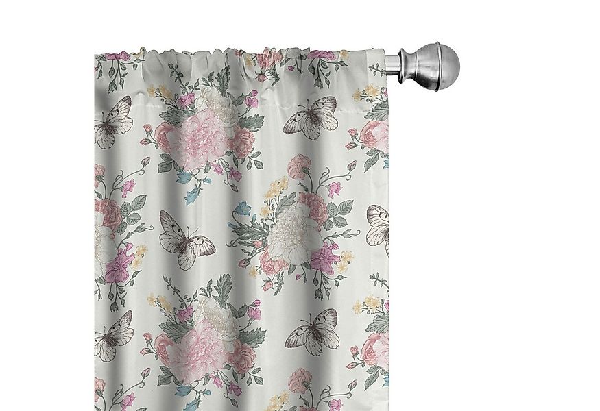 Abakuhaus Gardine Vorhang für Wohnzimmer Schlafzimmer Dekor, Microfaser, Bl günstig online kaufen