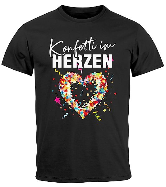MoonWorks Print-Shirt Herren T-Shirt Fasching Karneval günstig online kaufen