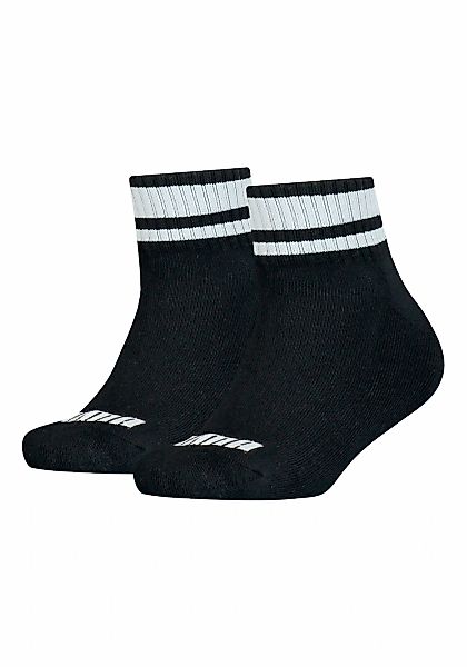 PUMA Kurzsocken "Clyde Junior" 2 Paar tlg. mit gestreiften Bündchen günstig online kaufen